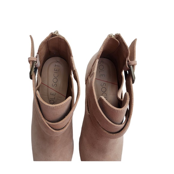 Sole Society Womens Azure Ankle Bootie 10M Suede Music Festival Western NEW - Picture 5 of 7